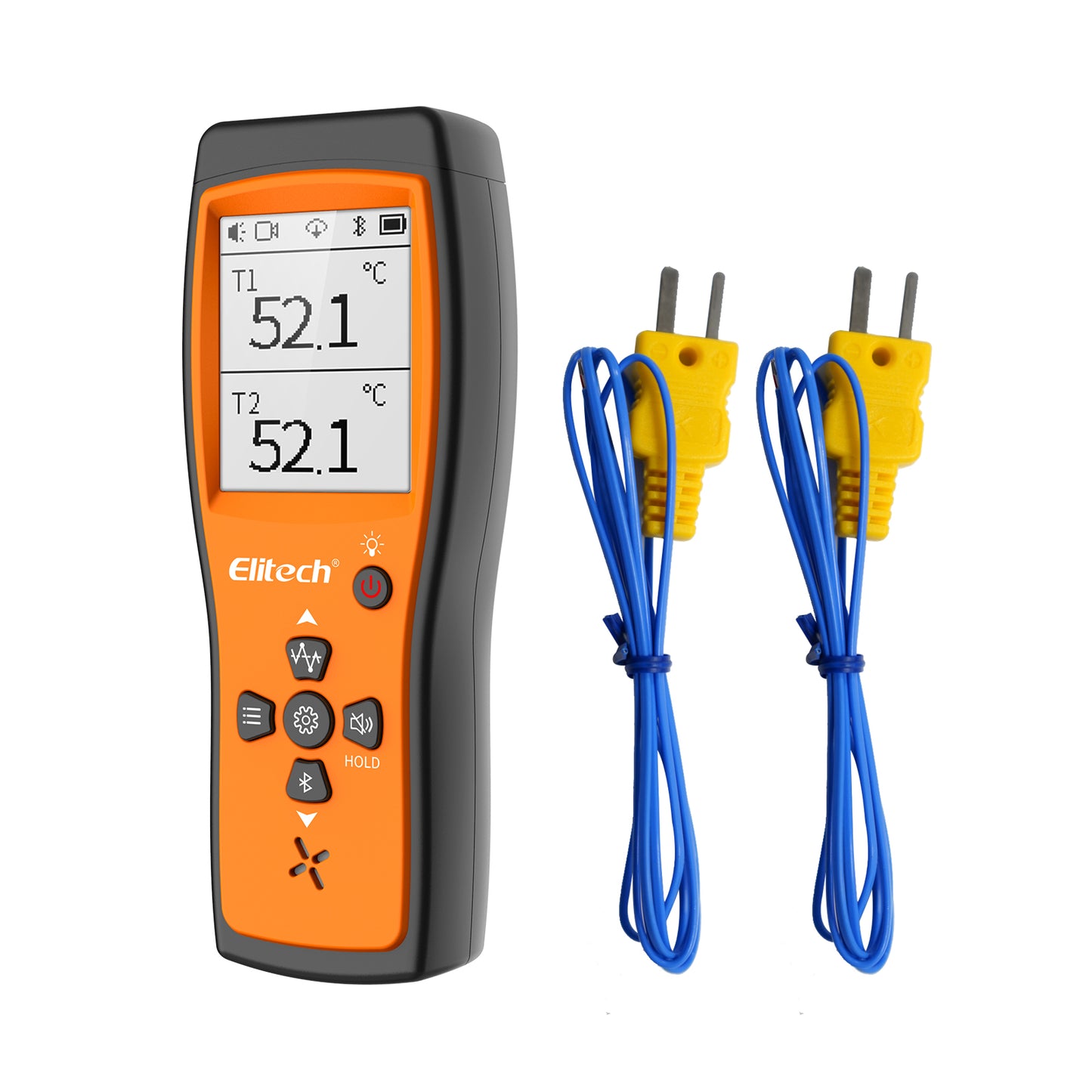 Elitech ICT-220 Bluetooth Dual Thermocouple Thermometer – Hochpräzisions-K-Typ-Temperatursensor mit App