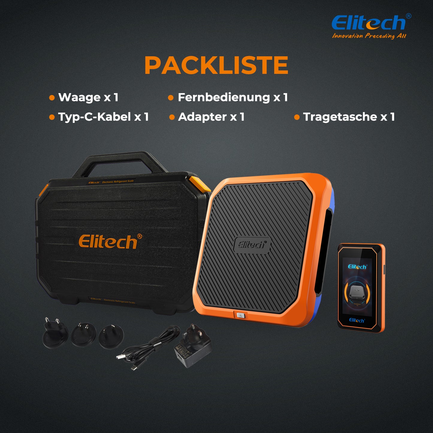 Elitech SRL-100 Kältemittel-Wärmepumpenwaage 220 lbs / 100 kg (Magnesium-Aluminium-Legierung-Basis)