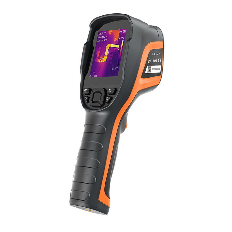 Elitech TIC-210 Handheld-Wärmebildkamera – Infrarot-Wärmebildgerät mit 256×192 IR-Auflösung, Echtzeit-Videoaufzeichnung, Emissionsgrad- & Temperatur-Alarm-Einstellungen, für HVAC, Elektrik, Gebäudeinspektion
