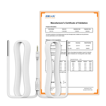 4G-verbindender Temperatur-Datenlogger mit integrierter SIM-Karte, Fern-Echtzeit-Datenaufzeichnung, APP-/Cloud-Datenspeicherung (Sonde separat erhältlich), Elitech RCW-360Pro 4G