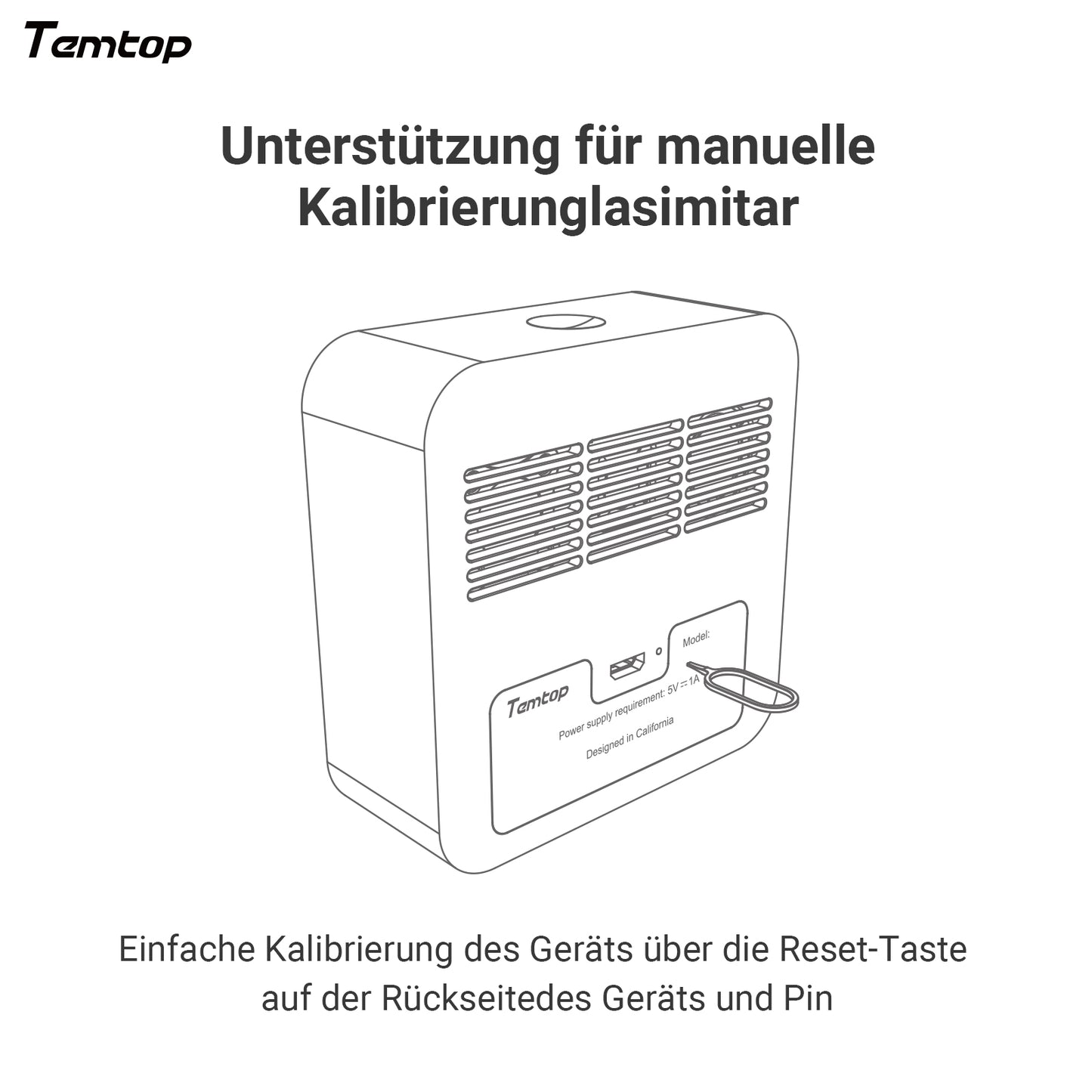 Temtop M10i WiFi-Luftqualitätsmonitor für PM2,5 TVOC AQI HCHO Formaldehyd-Detektor Echtzeit-Datenaufzeichnung