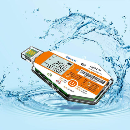 Elitech LogEt-1TH Einweg-Temperatur- und Feuchtigkeits-Datenlogger, Datenlogger für Impfstoffe und Pharmazeutika, Einweg-Temperaturaufzeichnungsgerät